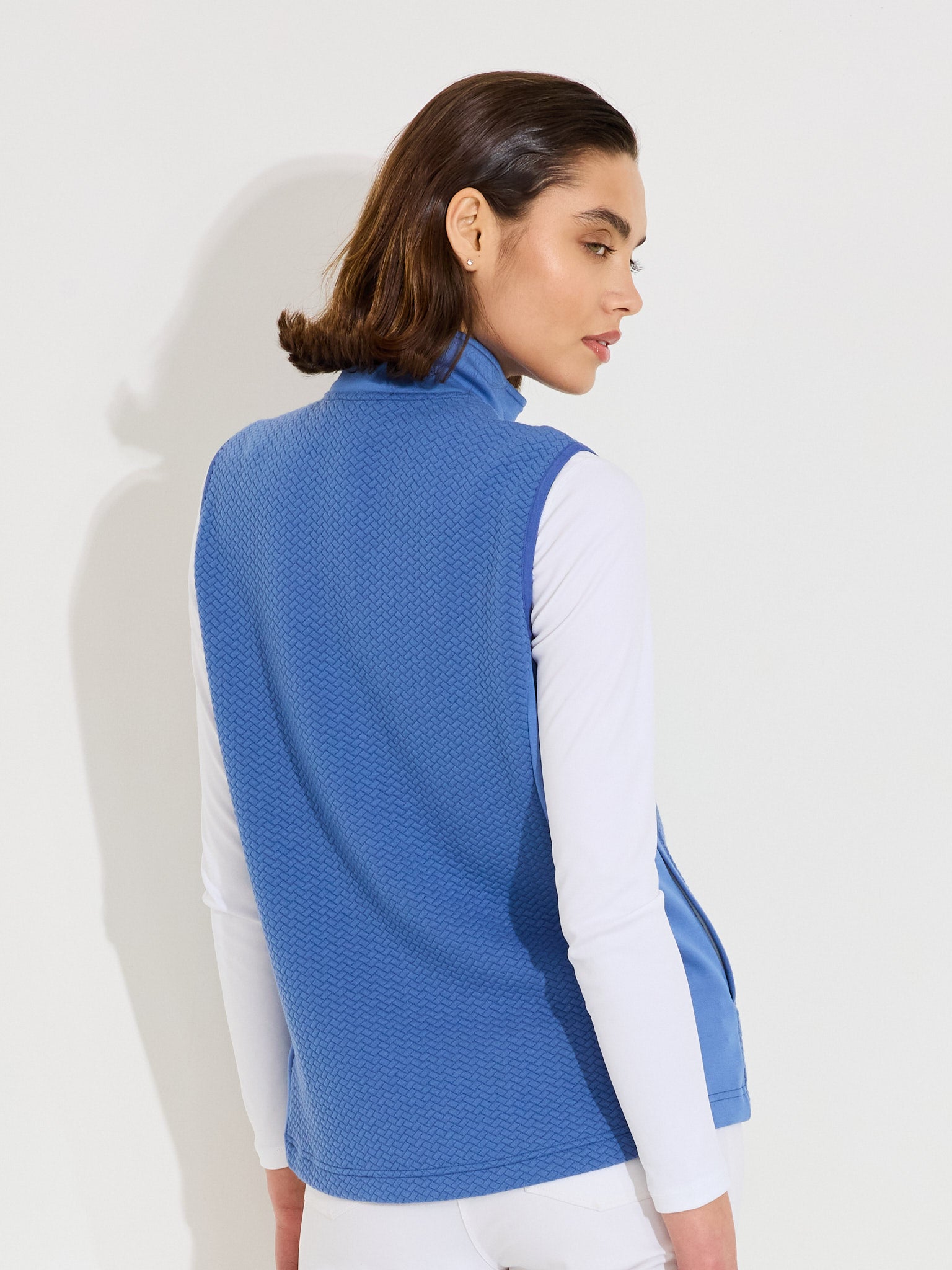 Lds Carden midlayer vest - horizon blue – Abacus Sportswear