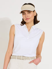 Lds Bovey drycool sleeveless - white/lt.sand