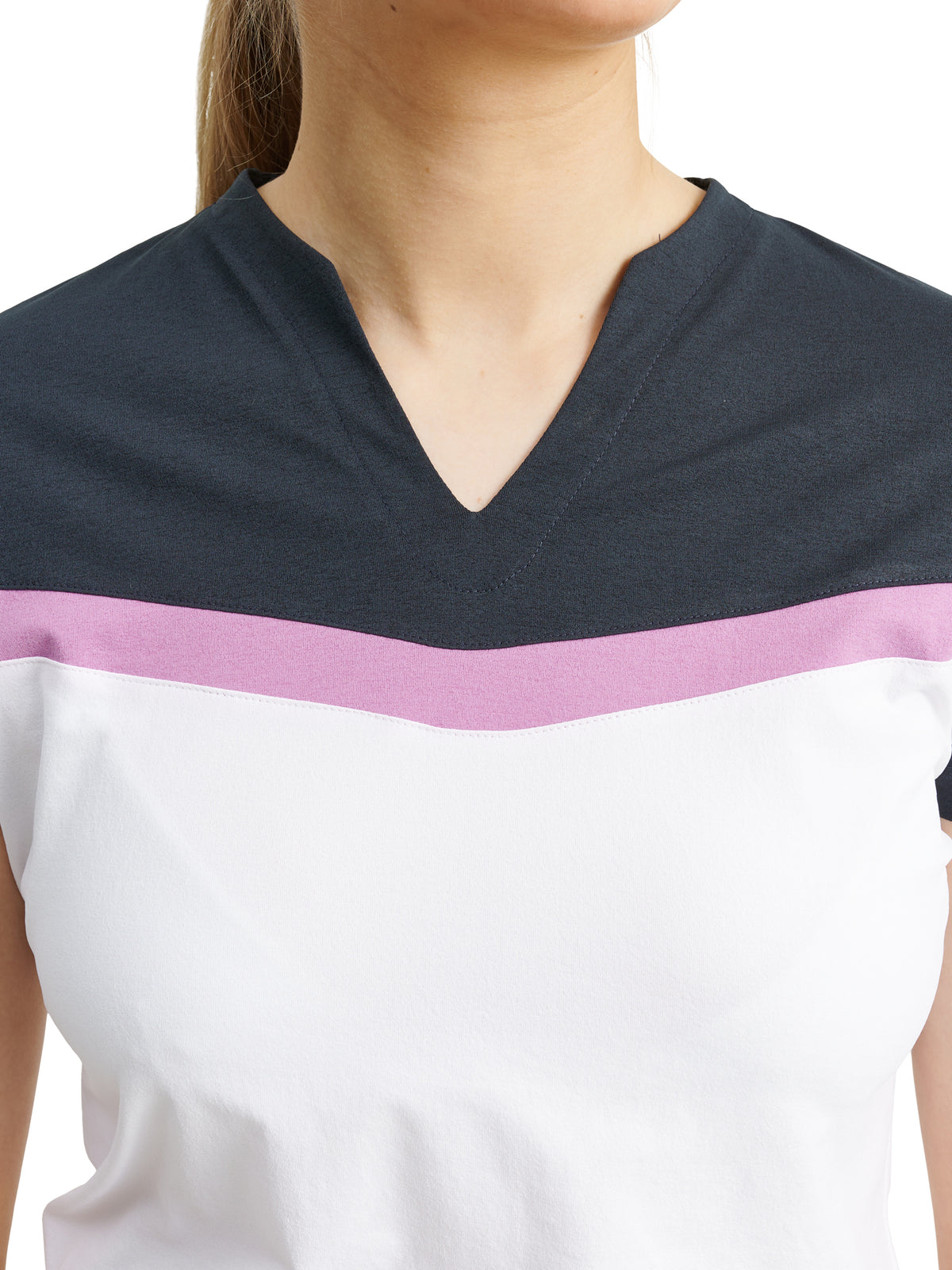 Lds Erin cupsleeve - white/iris-3