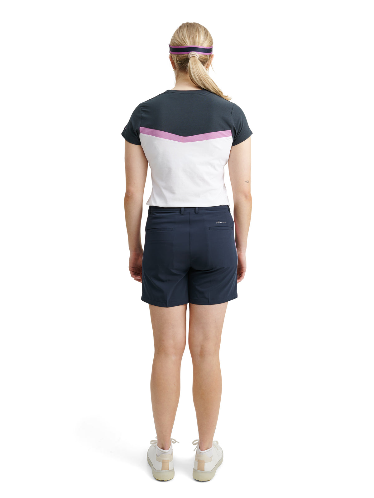 Lds Erin cupsleeve - white/iris-4