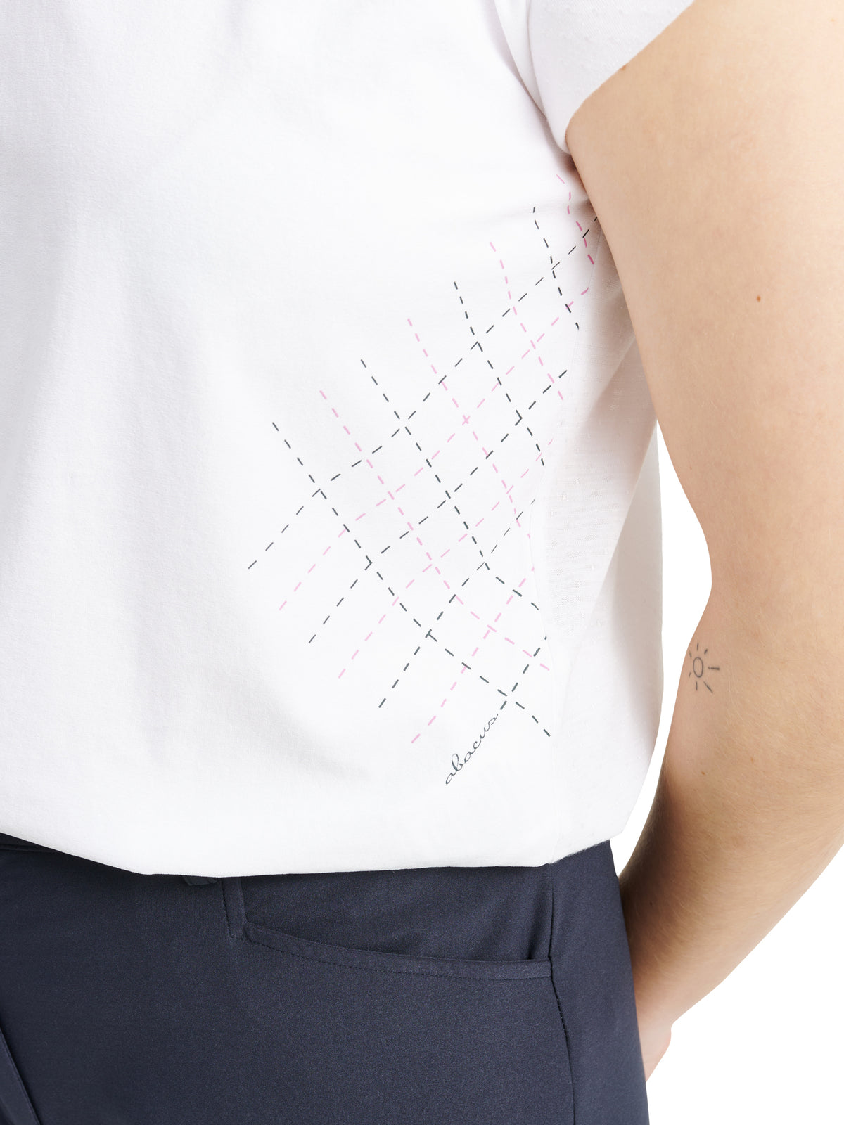Lds Erin loosefit cupsleeve - white-3
