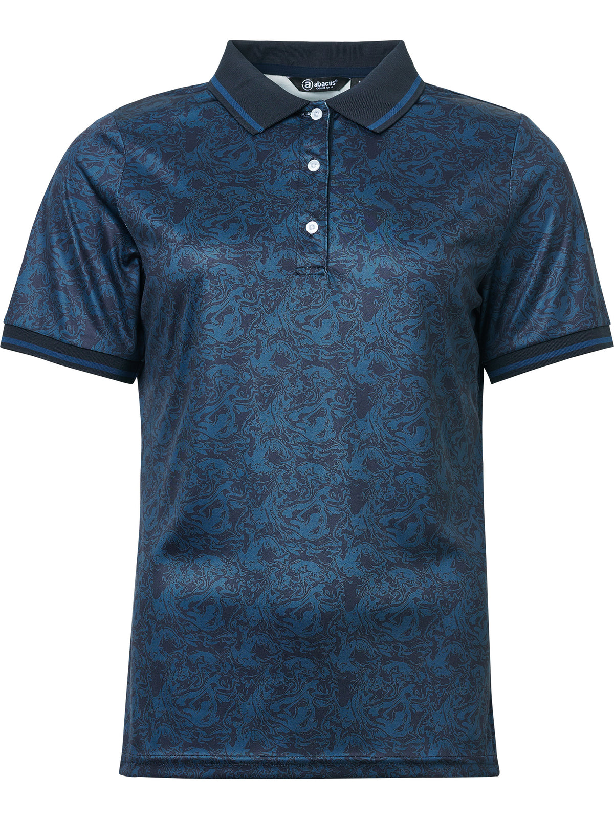 Lds Cherry polo - peacock blue-6