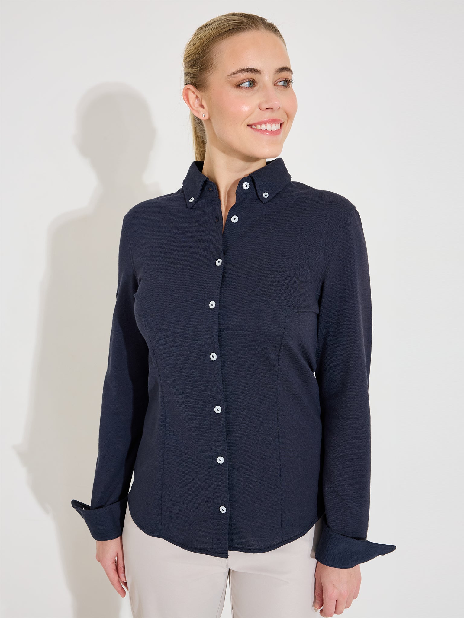 Lds Hillside shirt - navy-1