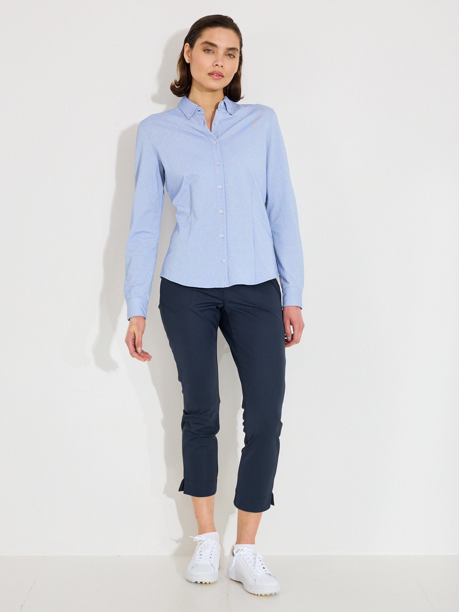 Lds Hillside shirt - oxfordblue-4