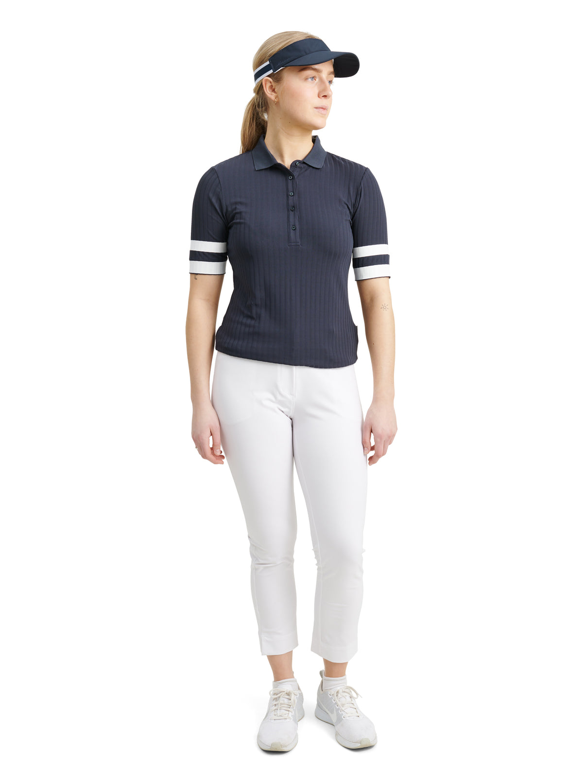 Lds Pebble halfsleeve - navy/white-2