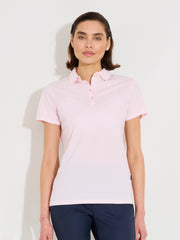 Lds Cray drycool polo - lt.pink