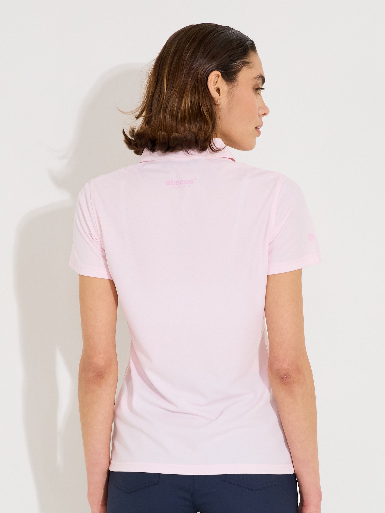 Lds Cray drycool polo - Solheim Cup-themed - lt.pink