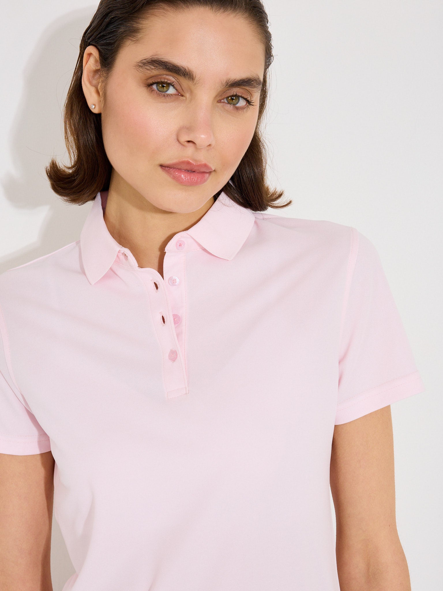 Lds Cray drycool polo - lt.pink-3