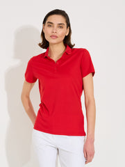 Lds Cray drycool polo - red