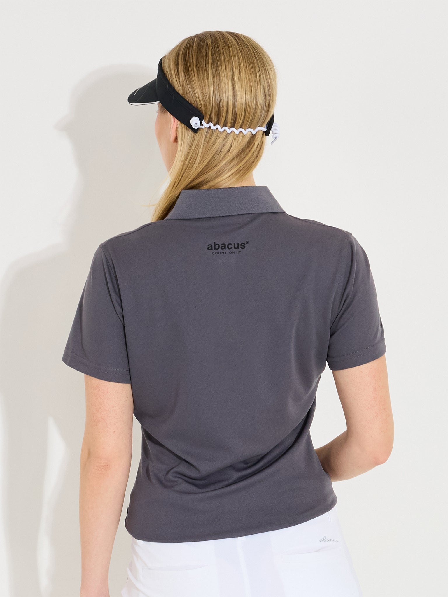 Lds Cray drycool polo - dk.grey-2