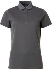 Lds Cray drycool polo - dk.grey