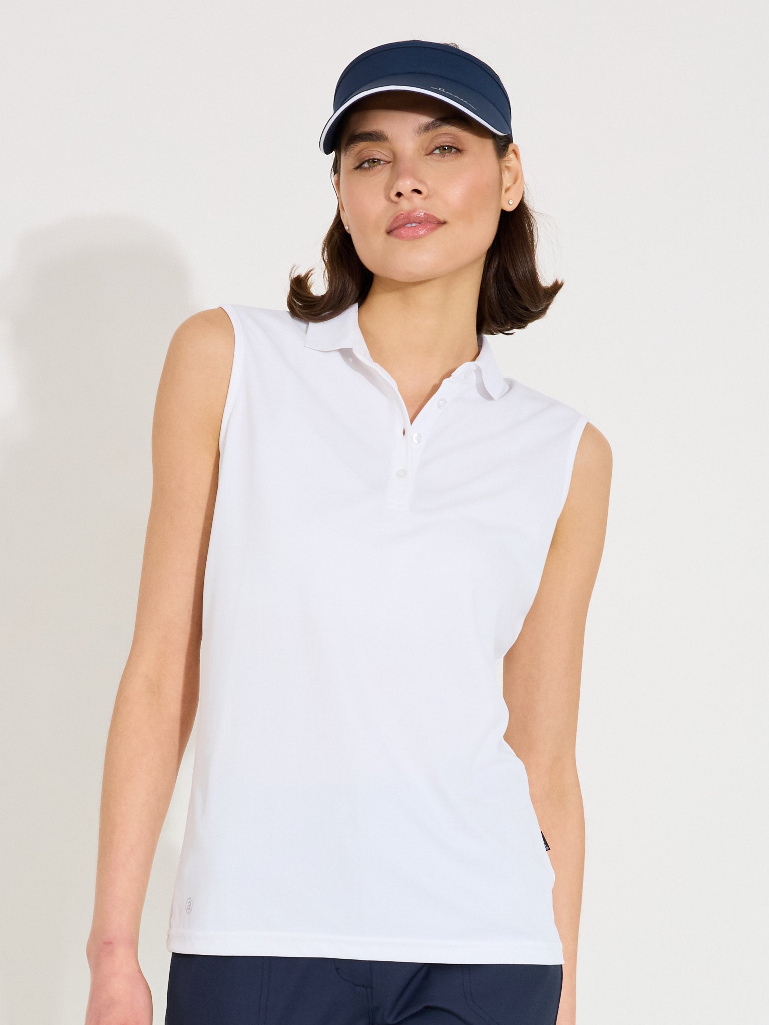 Lds Cray drycool sleeveless - white-4