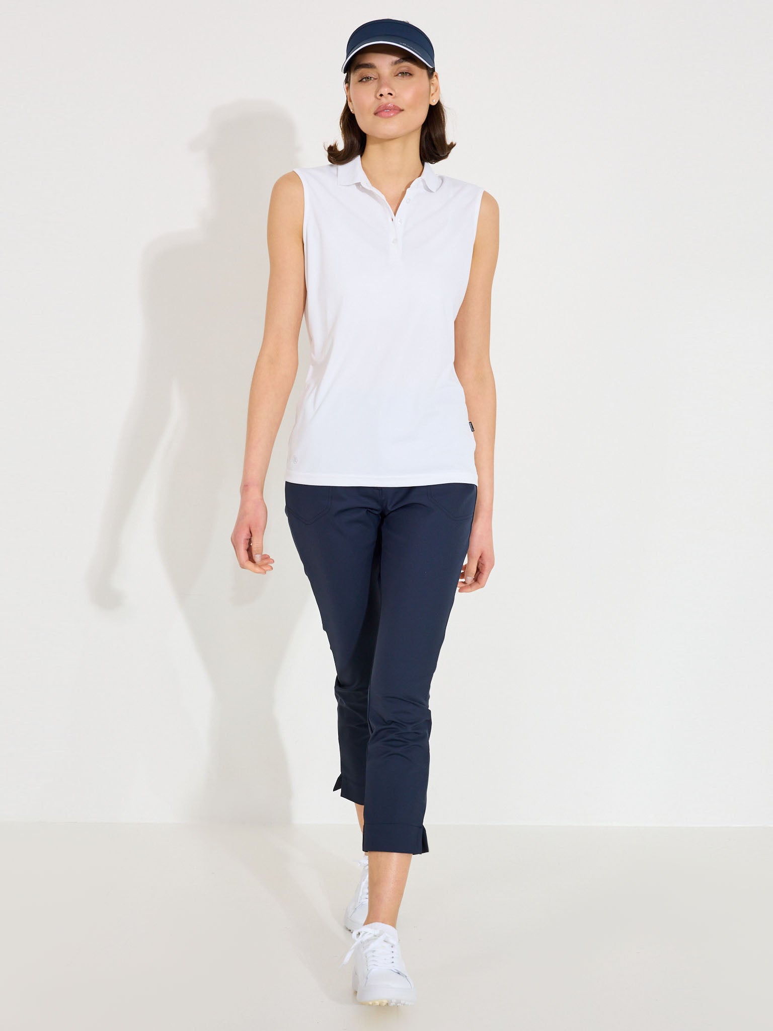 Lds Cray drycool sleeveless - white-3