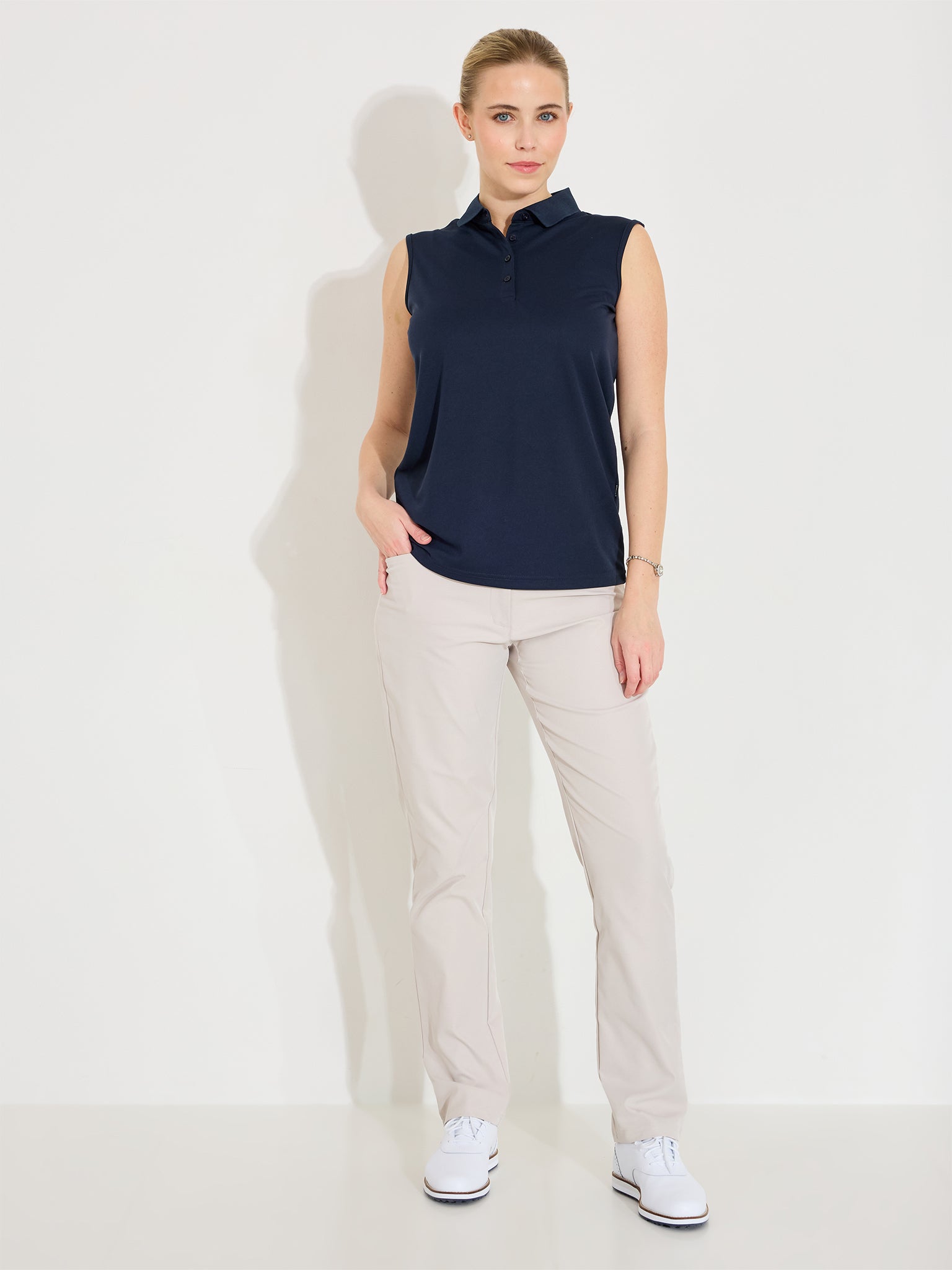 Lds Cray drycool sleeveless - navy-2