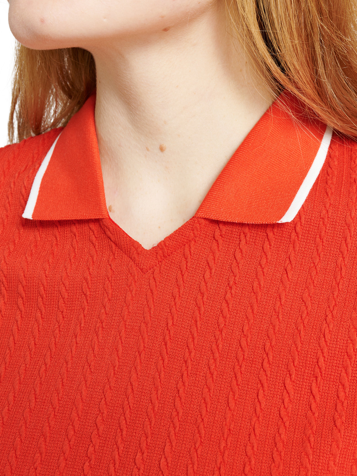 Lds Sand halfsleeve - poppy red-3