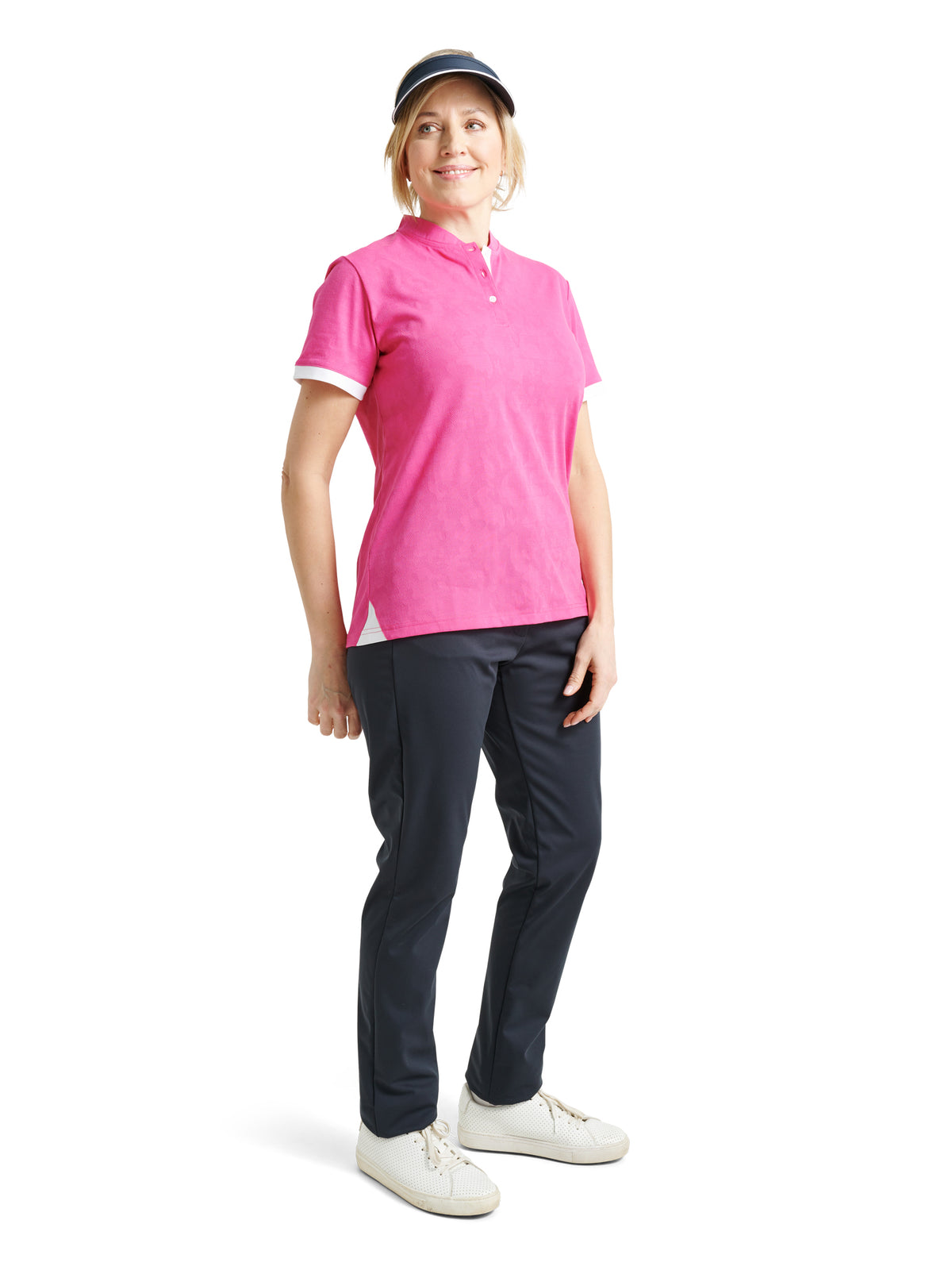Lds Crystal polo - rose-2