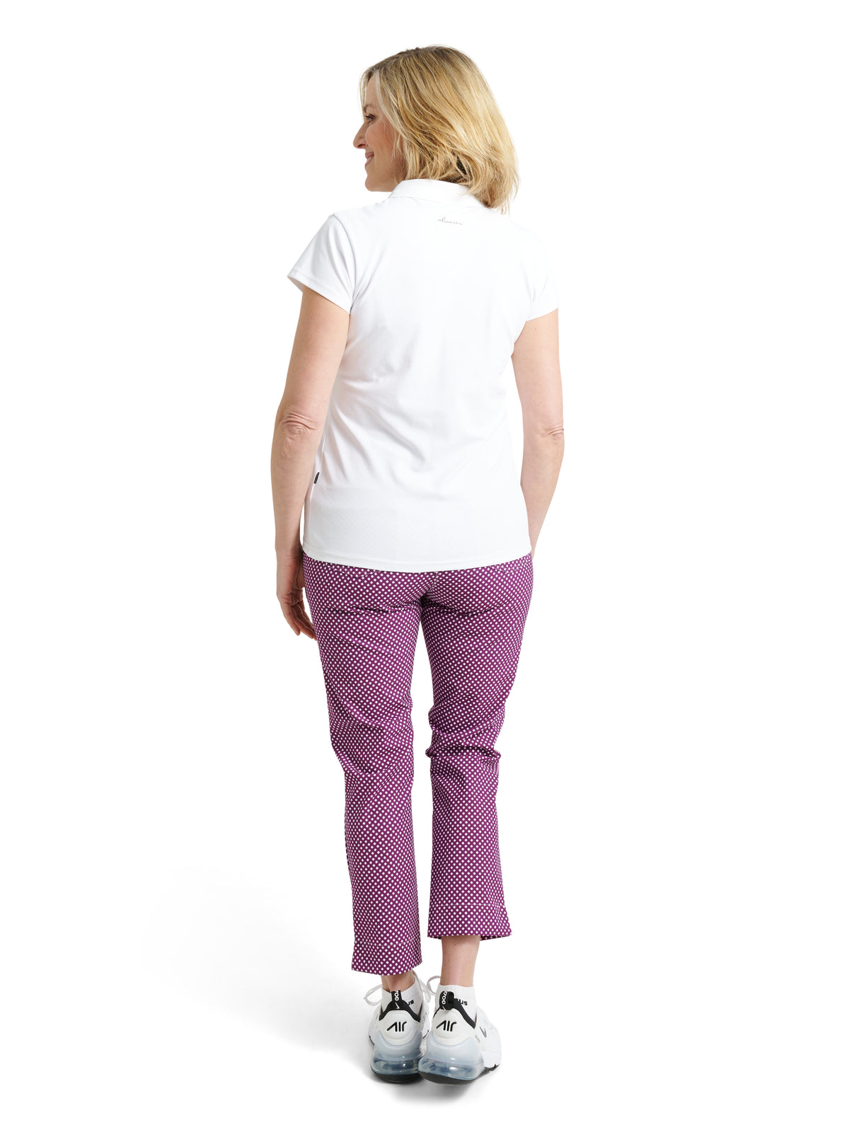 Lds Merion cupsleeve - violet check-5