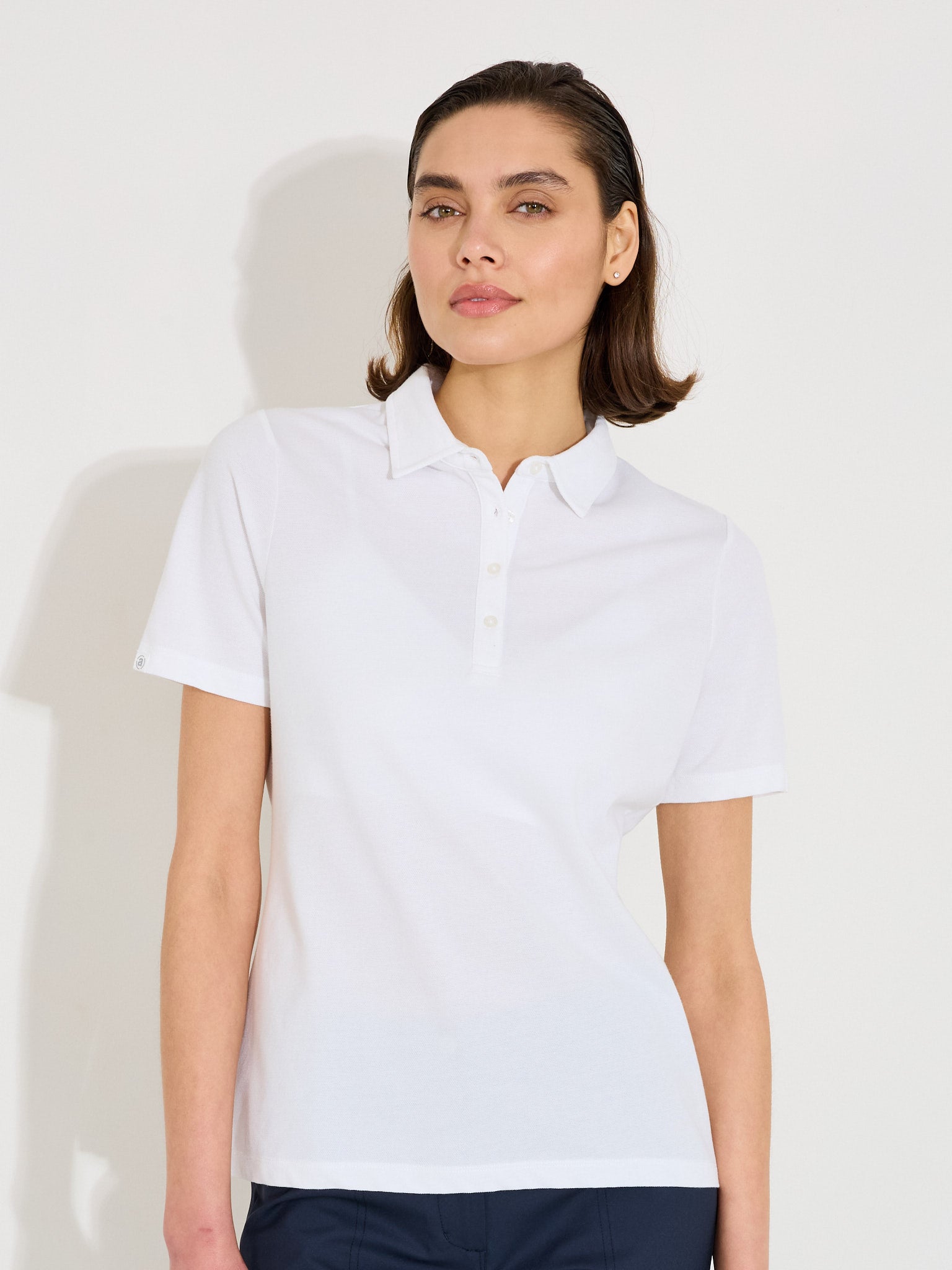 Lds Hillside polo - white