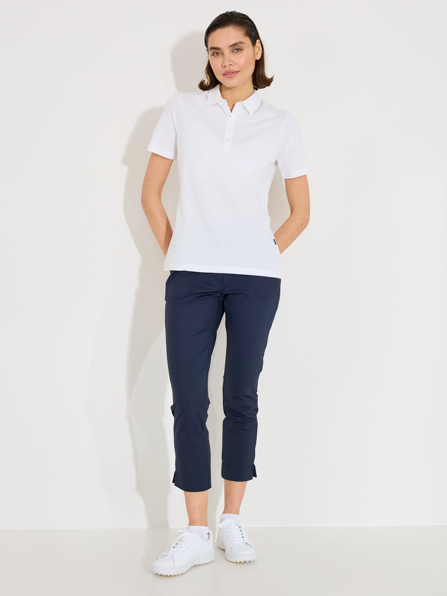 Lds Hillside polo - white-3