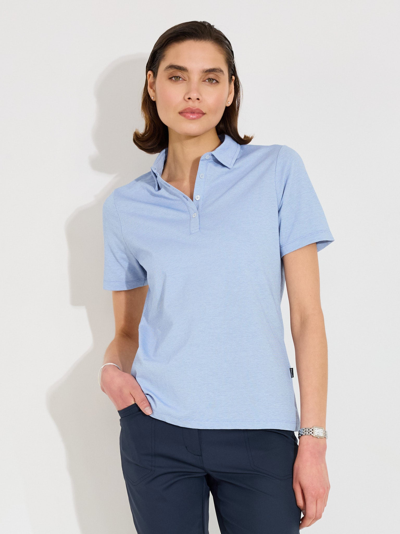 Lds Hillside polo - oxfordblue
