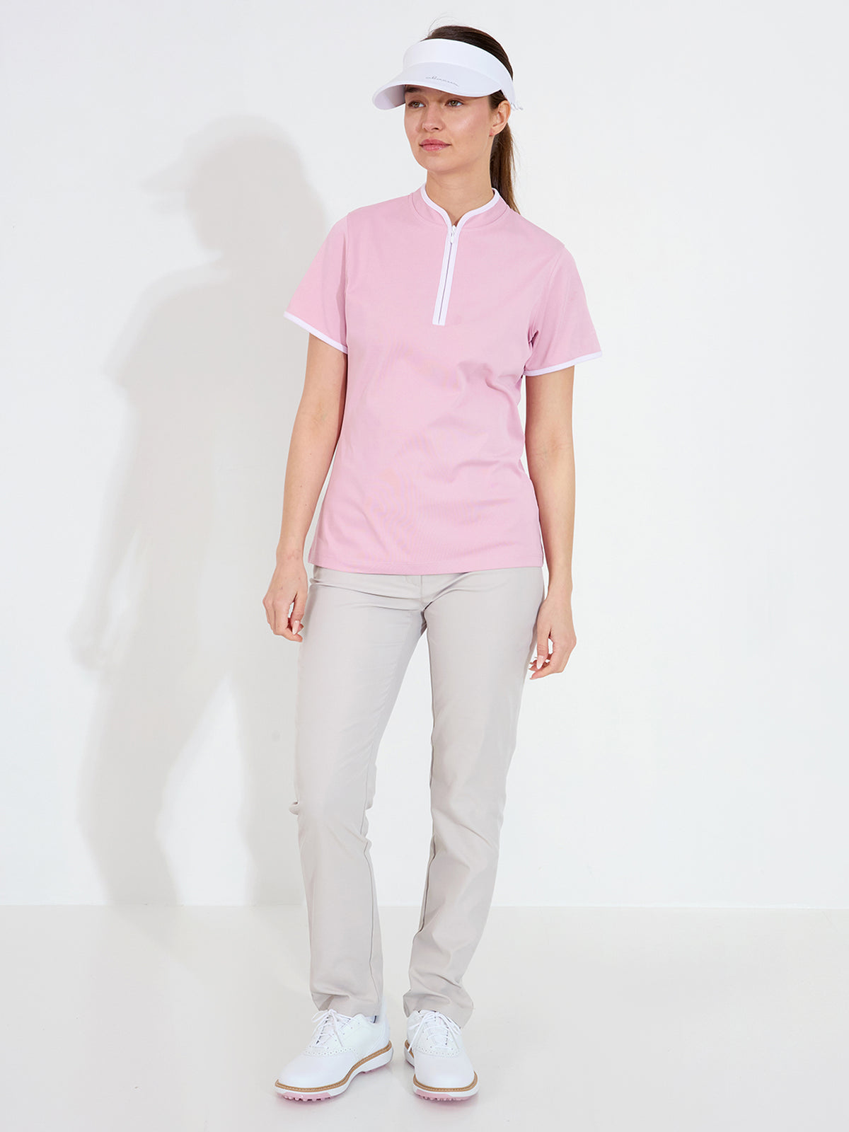 Lds Turnberry polo - dusty pink-3