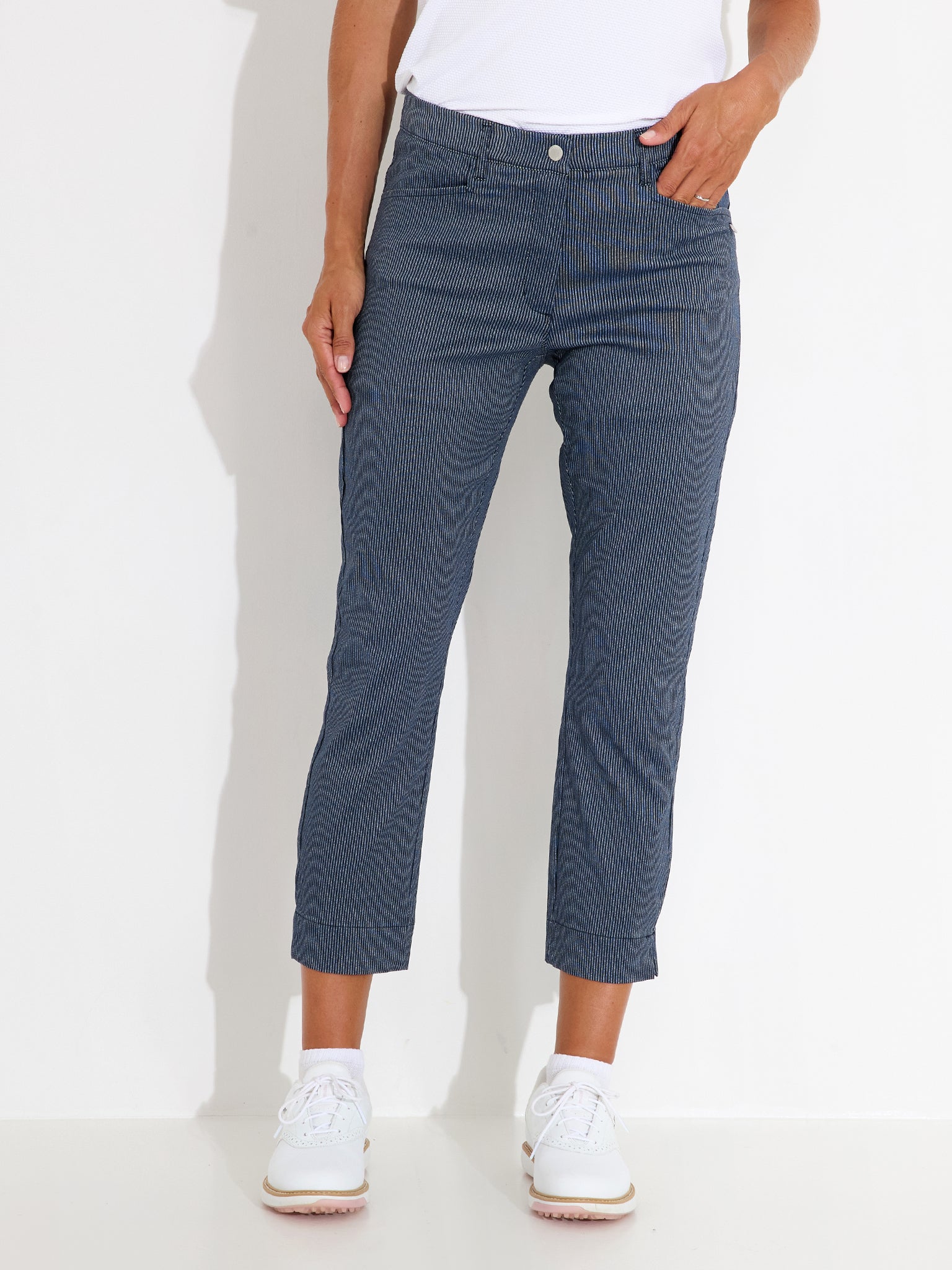 Lds Bovey 7/8 trousers - navy-1
