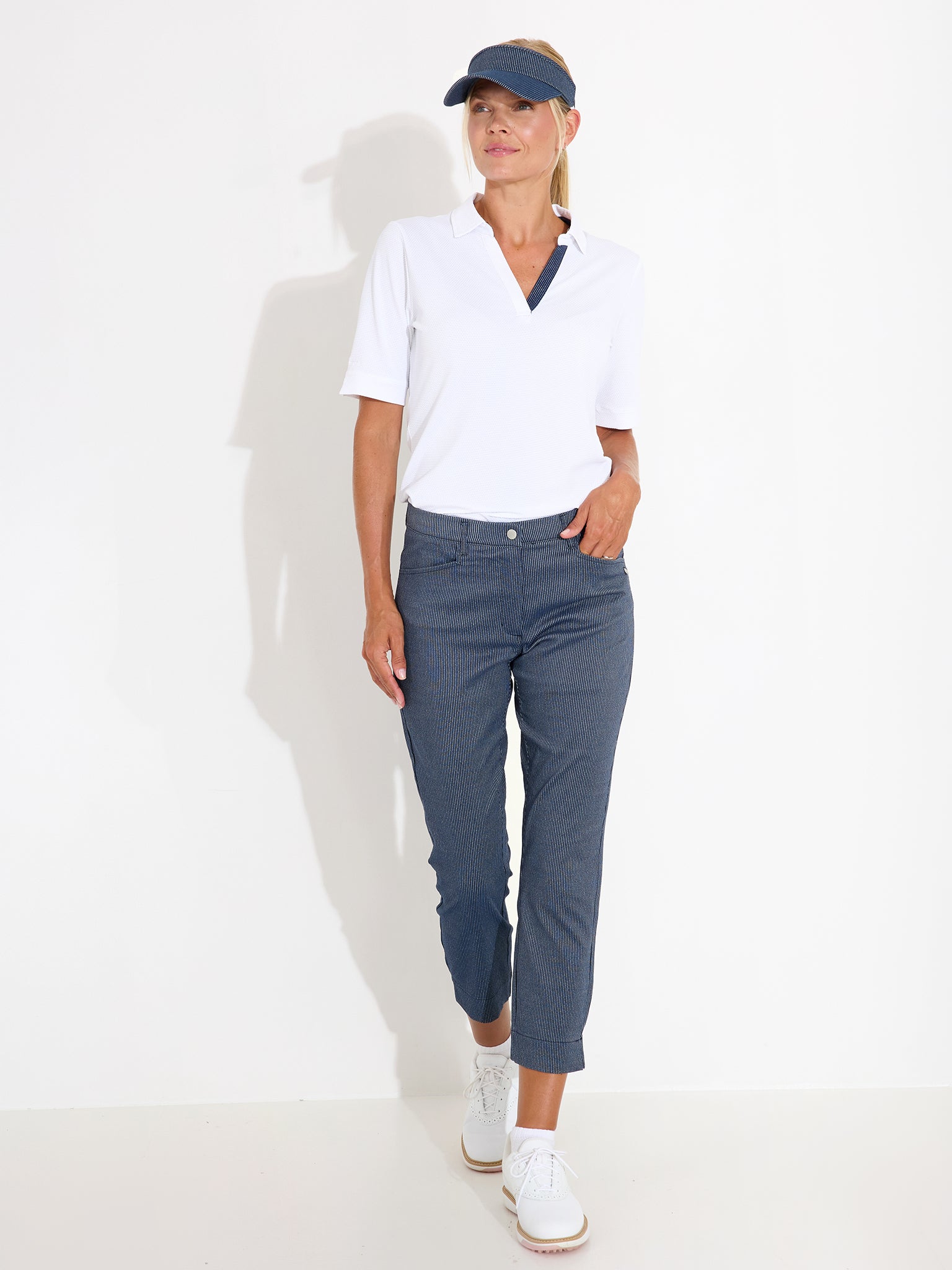 Lds Bovey 7/8 trousers - navy-3