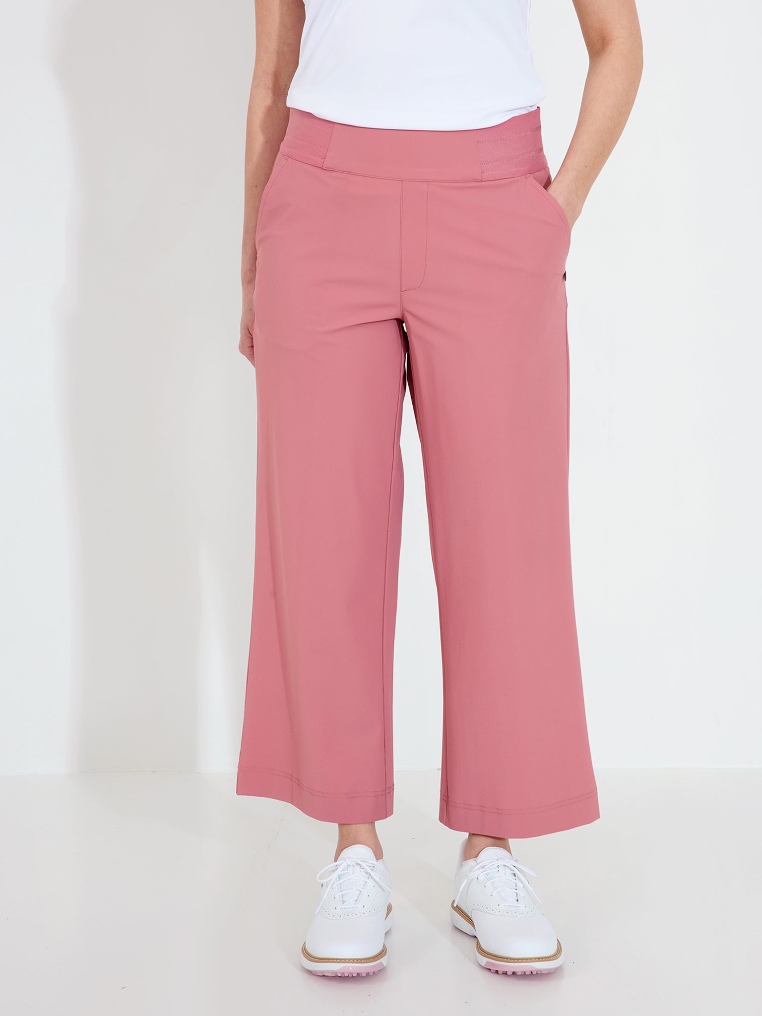 【ROSE】 2点set Lds Putter 7/8 trousers - dusty rose – Abacus Sportswear