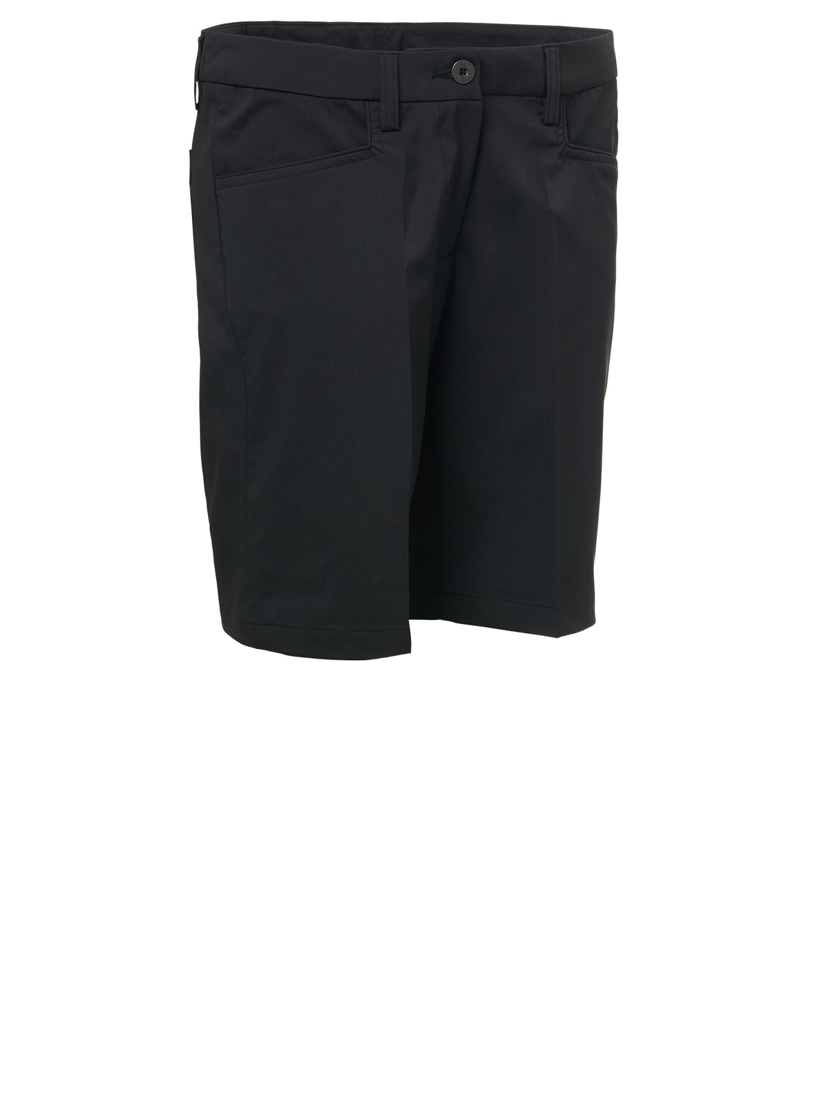 Lds Cleek stretch shorts 46cm - black-1