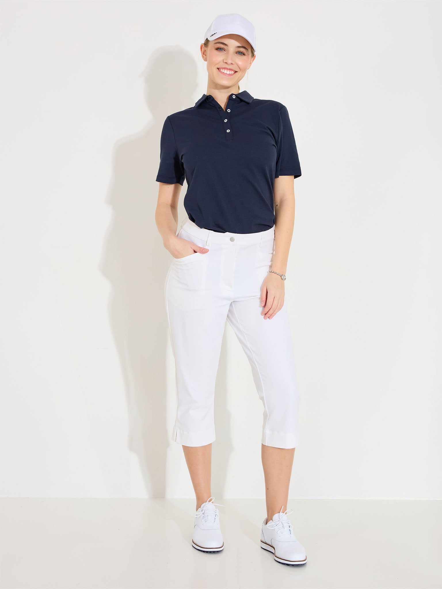 Lds Elite capri - white-3