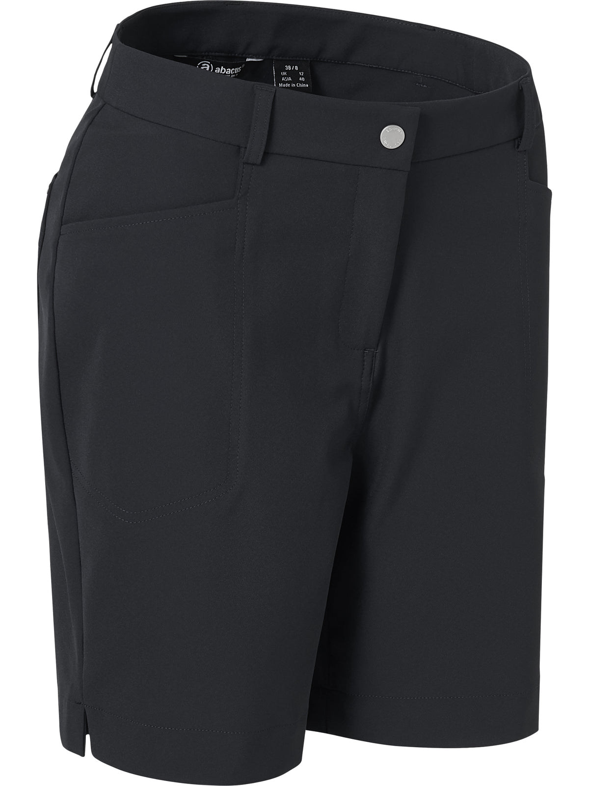 Lds Grace high waist shorts 45cm - black-2