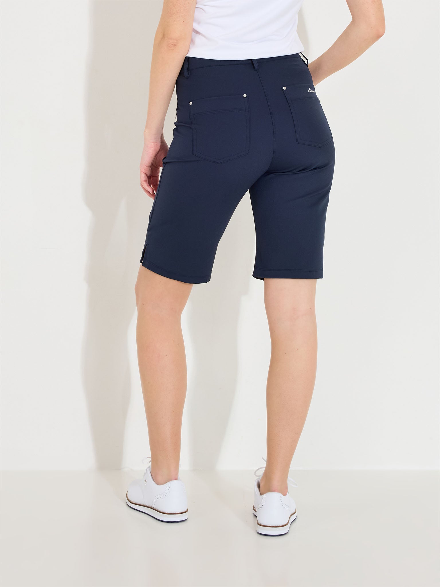 Lds Elite city shorts - navy-2