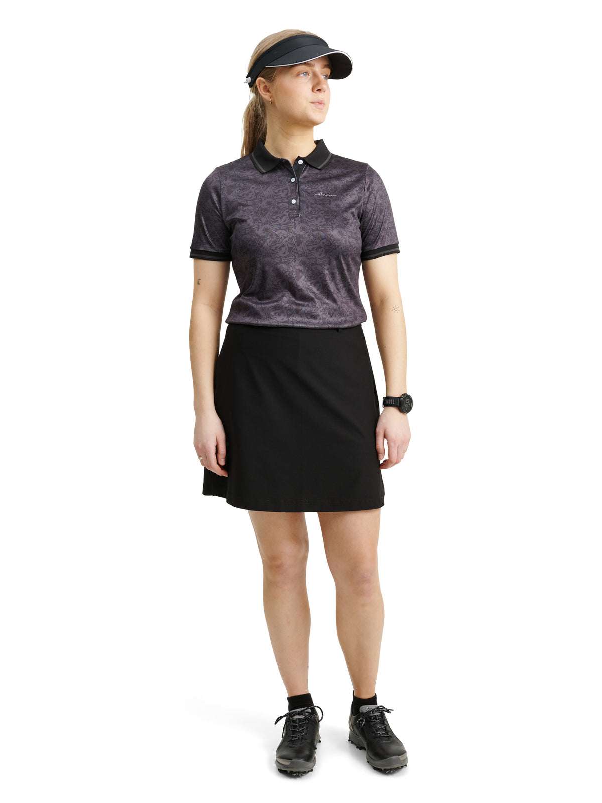 Lds Camargo skort 45cm - black-2