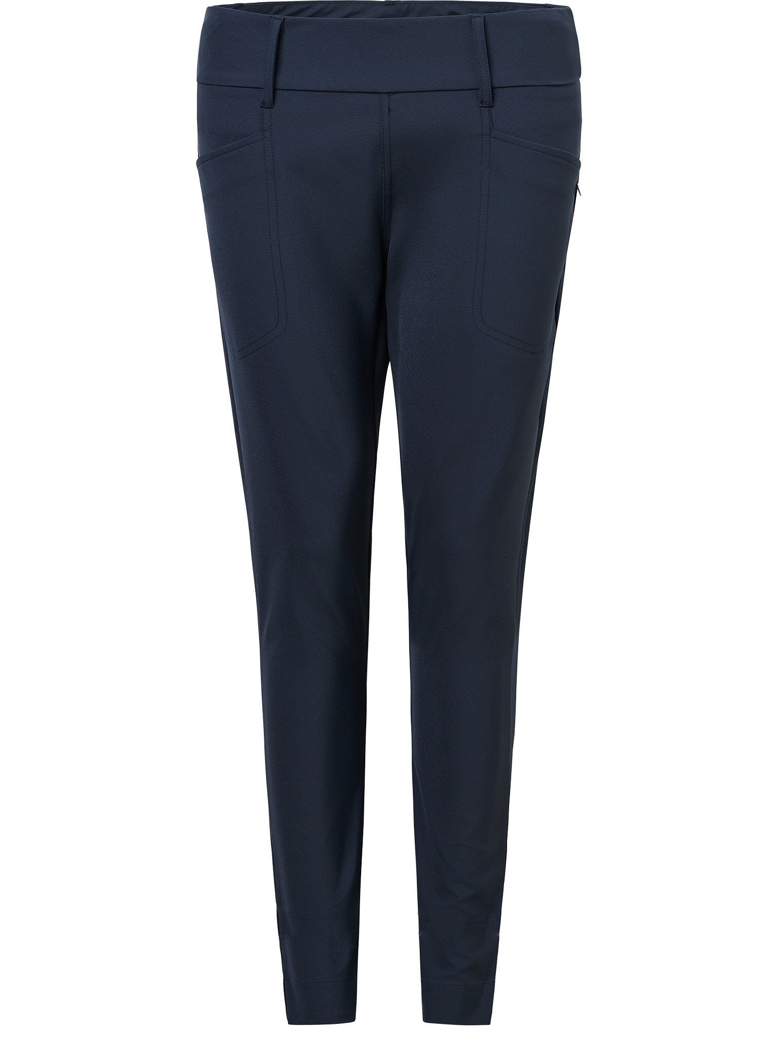 Lds Elite pull-on midwaist trousers - navy
