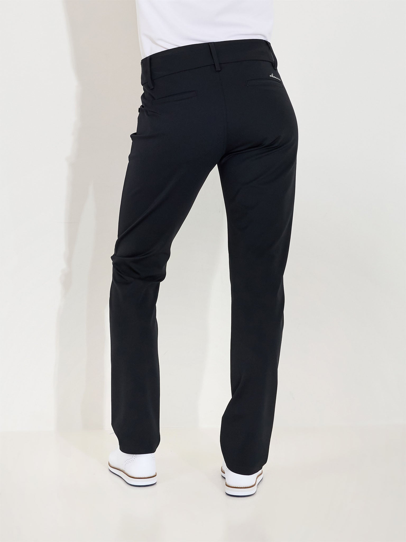 Lds Elite pull-on midwaist trousers - black