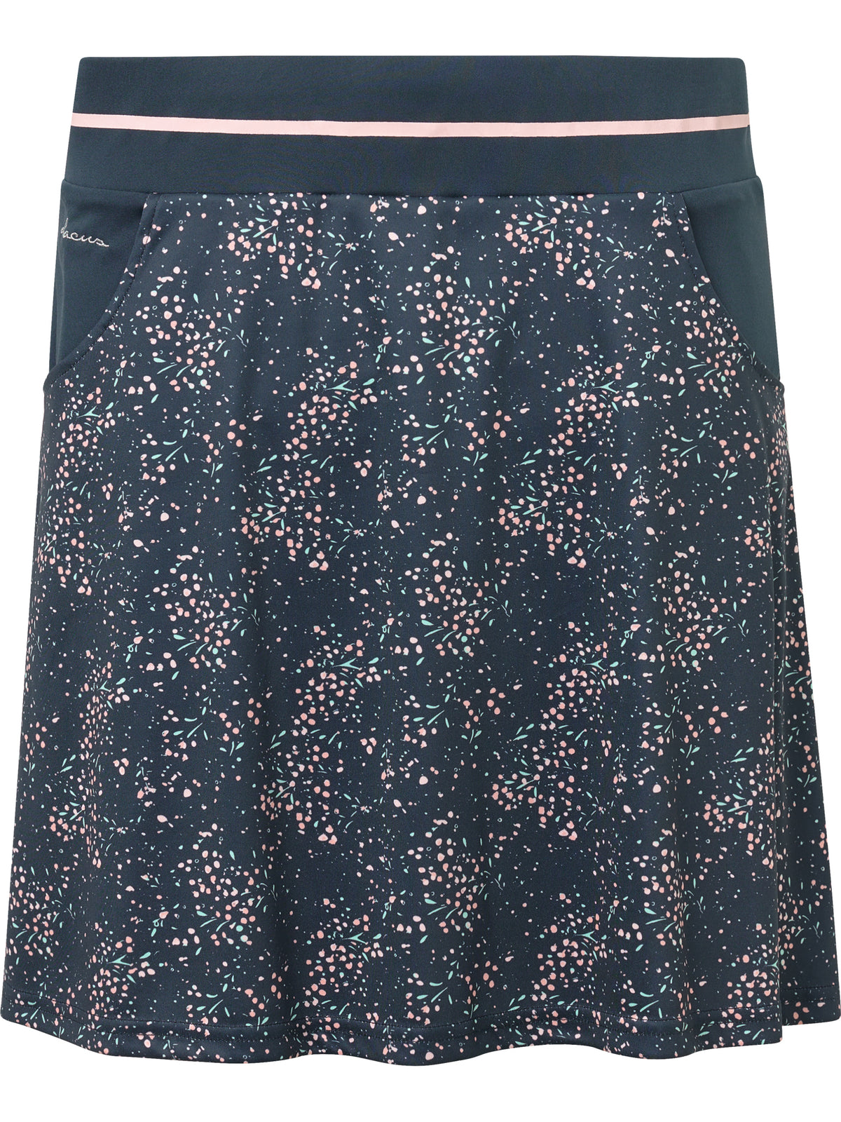 Lds Juliet skort 45cm - navy floral-7