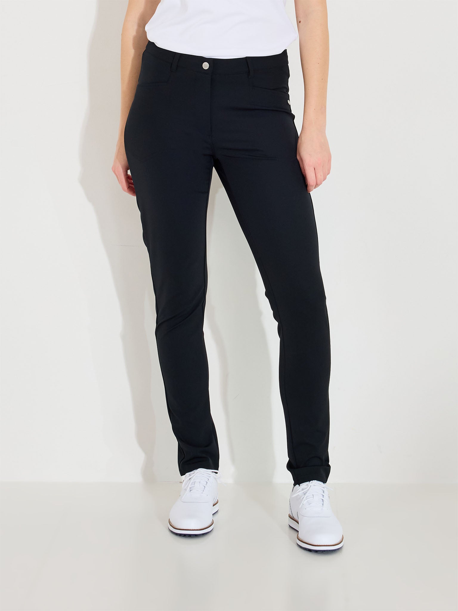 Lds Elite trousers mid waist - black