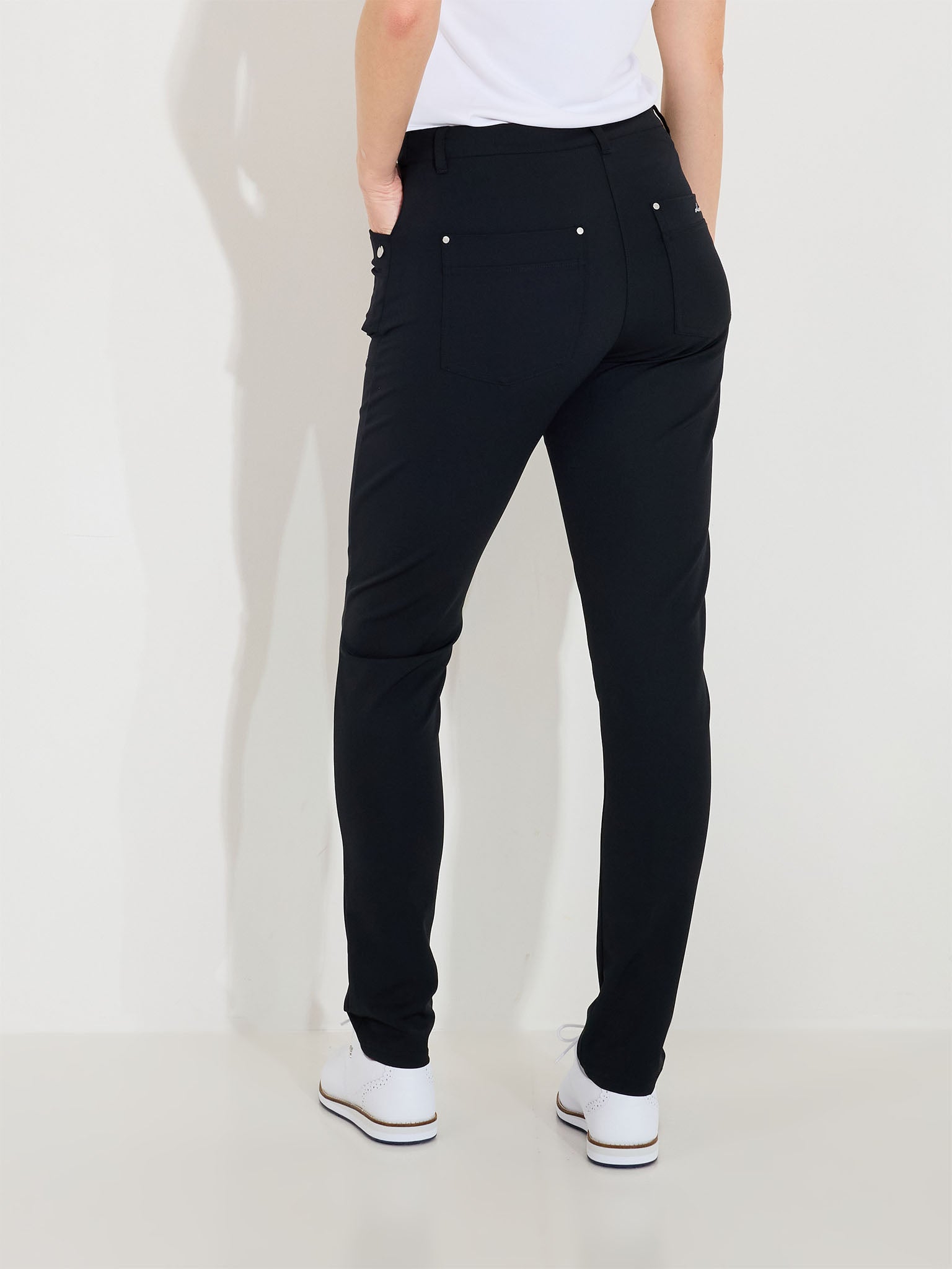 Lds Elite trousers mid waist - black