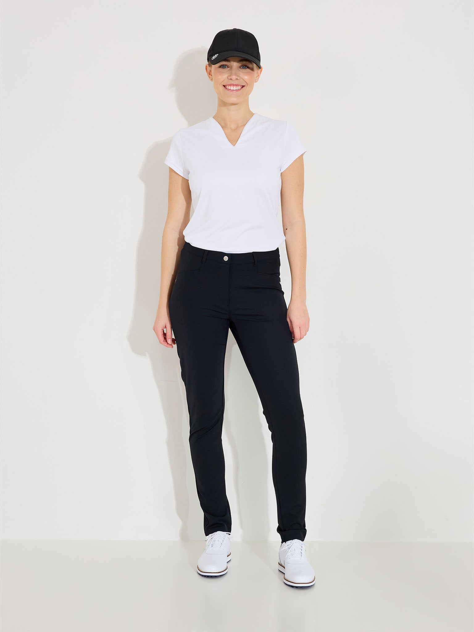 Lds Elite trousers mid waist - black-3