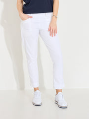 Lds Elite 7/8 trousers mid waist - white