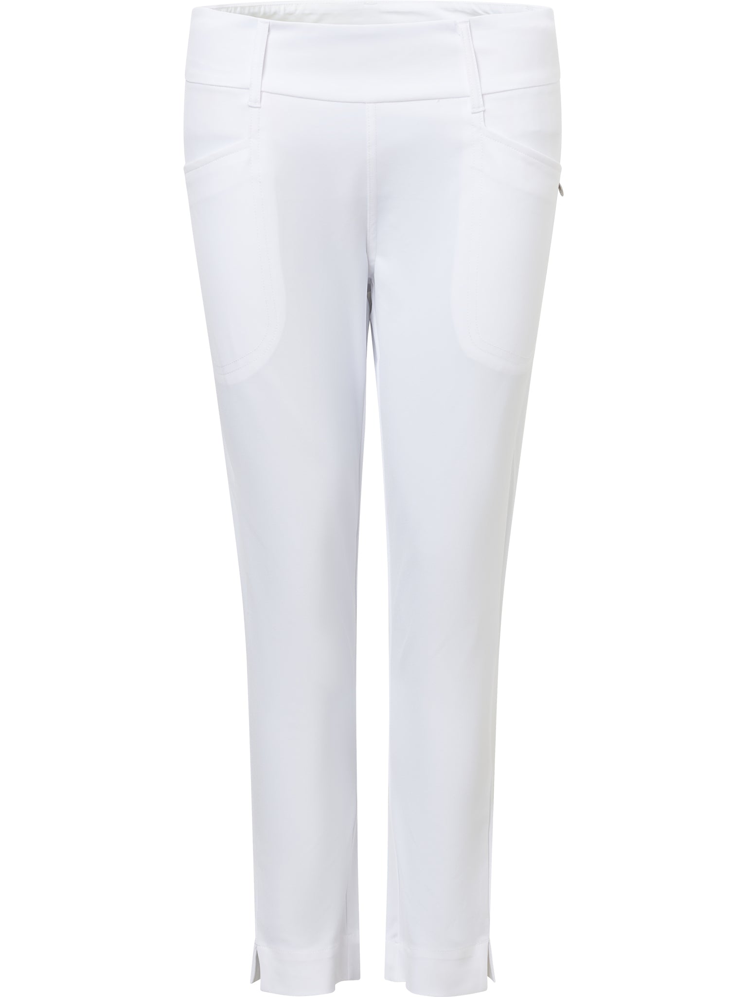 Lds Elite 7/8 trousers mid waist - white-5