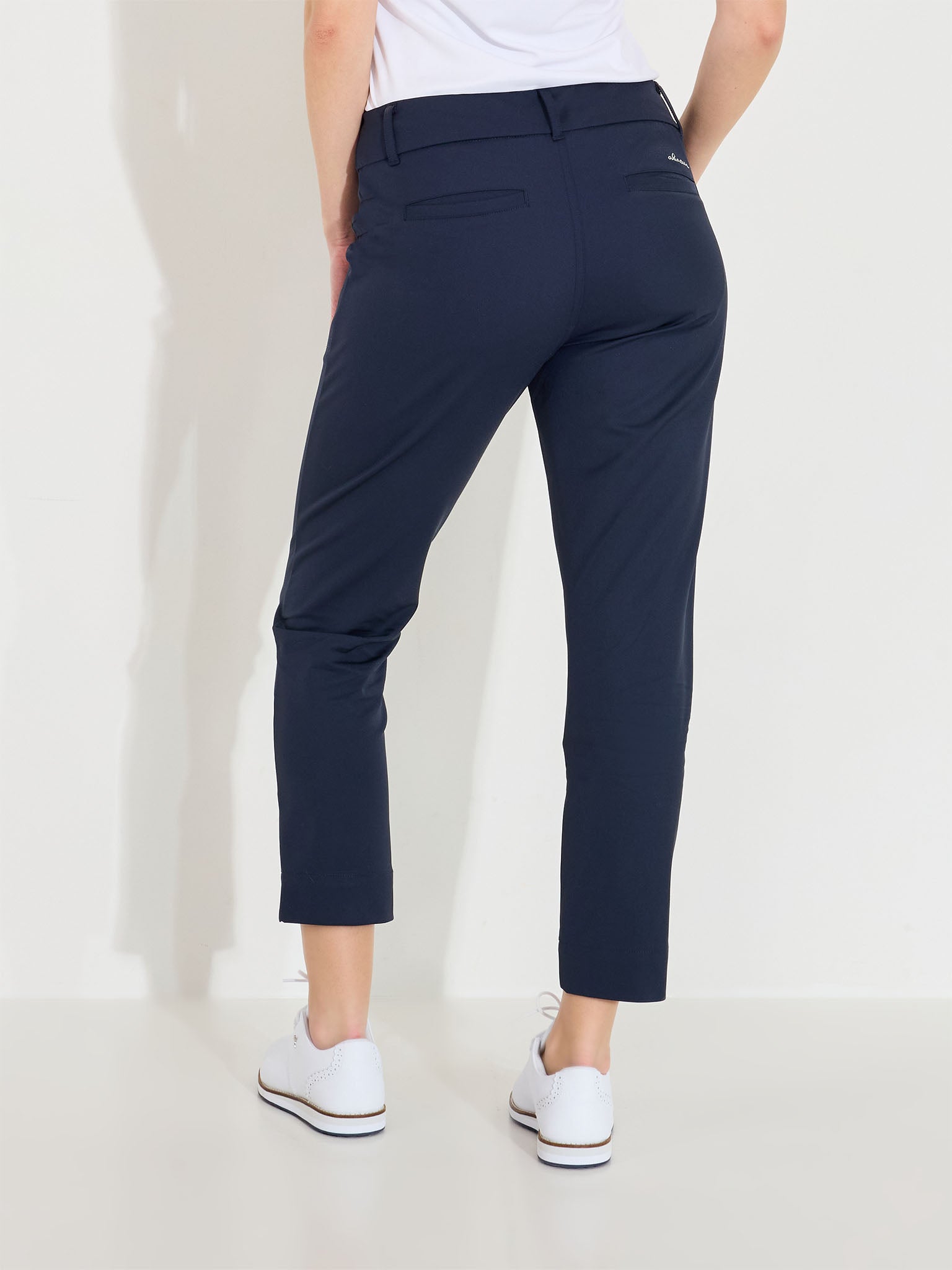 Lds Elite 7/8 trousers mid waist - navy-2