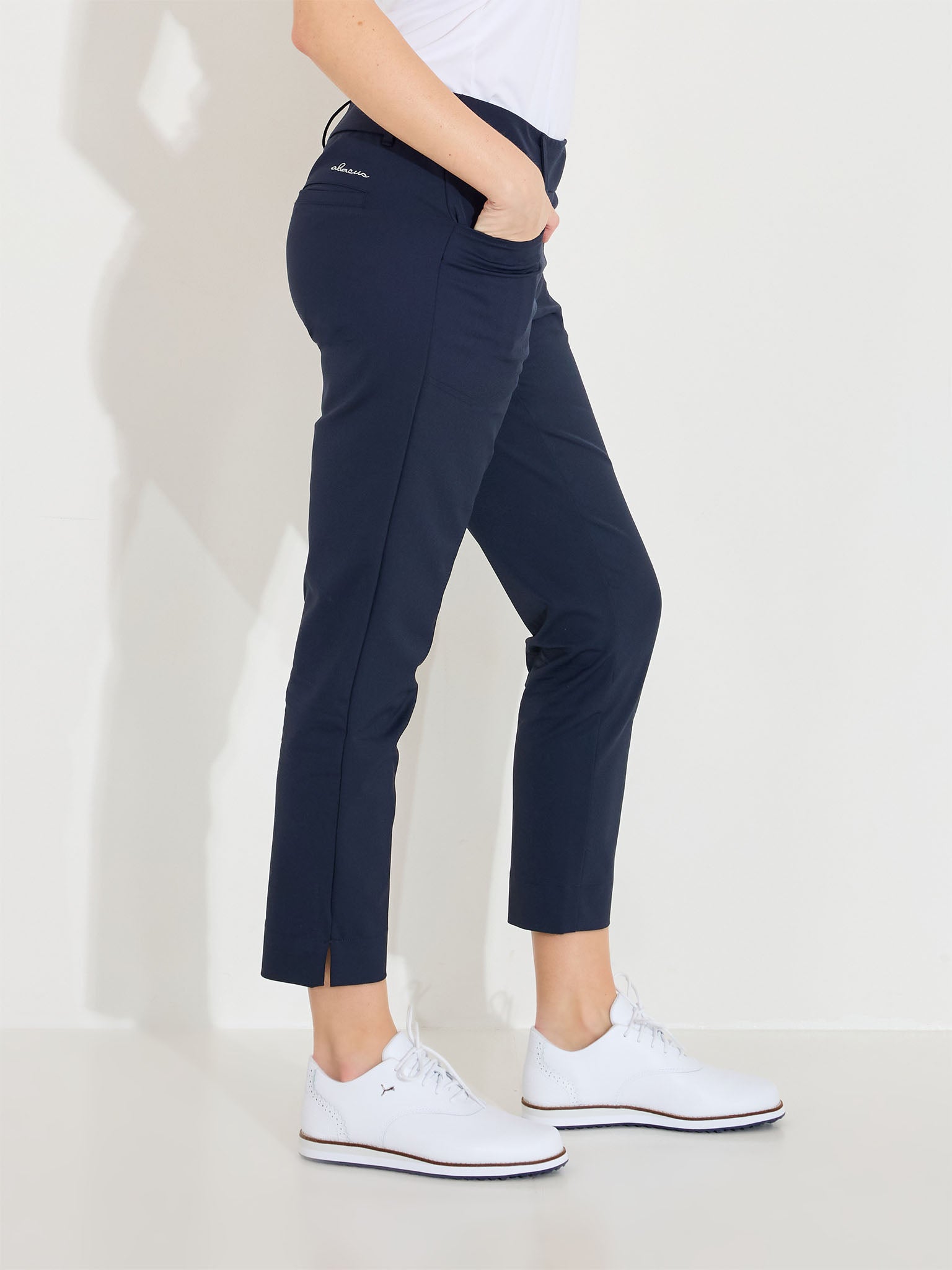 Lds Elite 7/8 trousers mid waist - navy-4