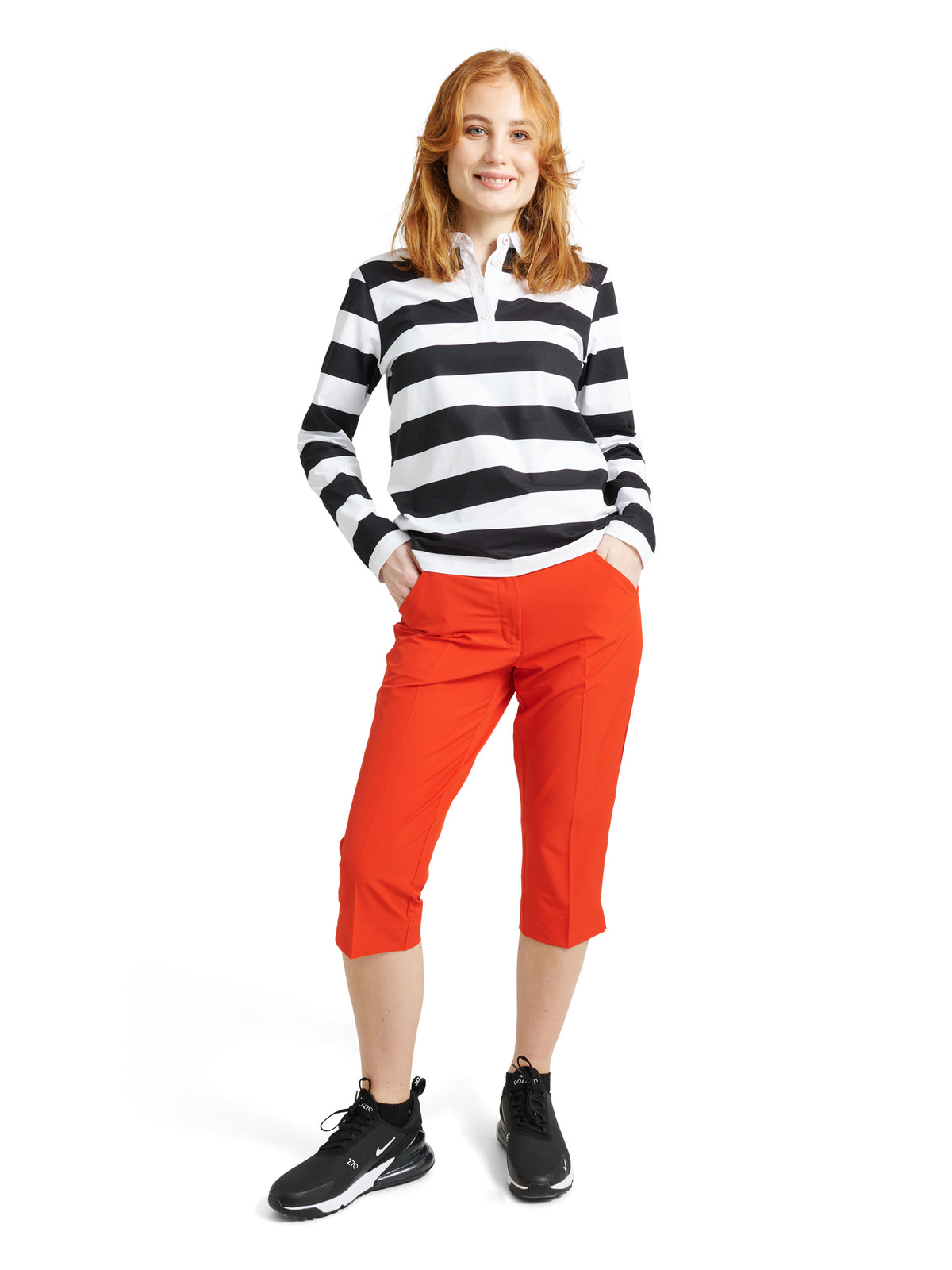 Lds Kildare capri - poppy red-3