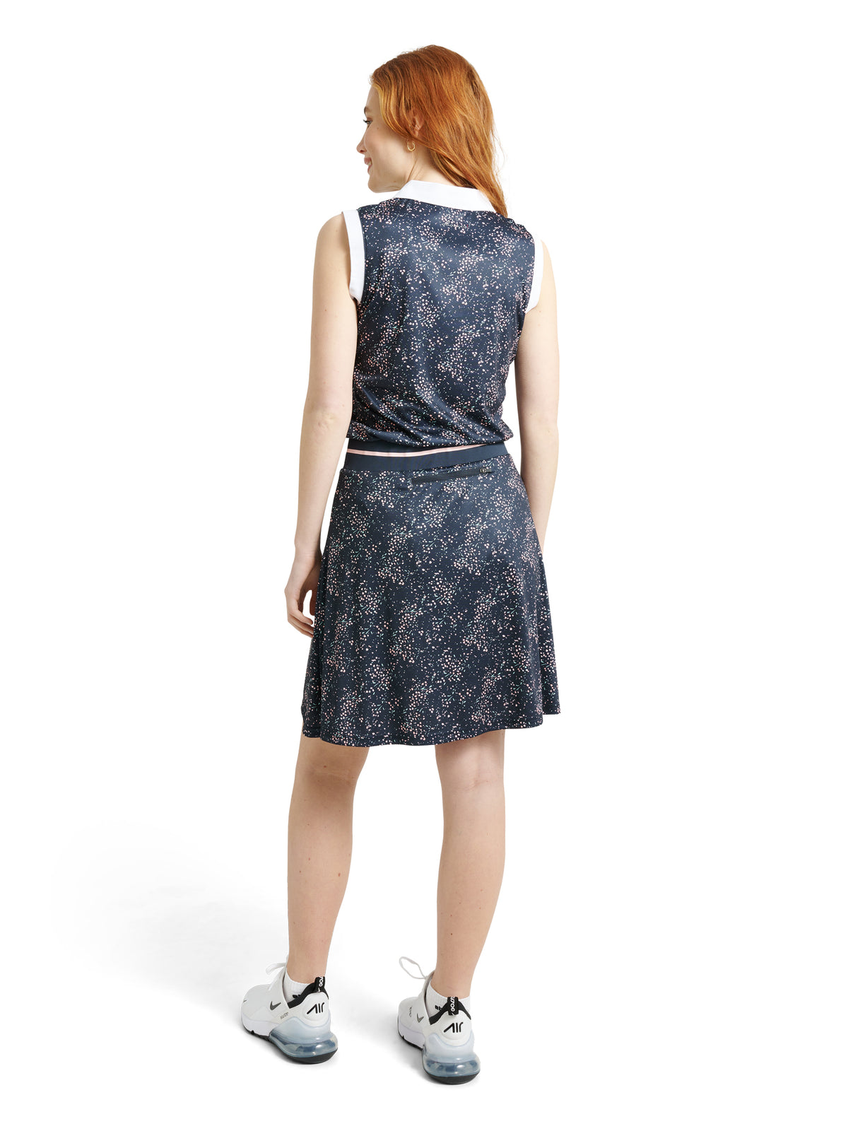 Lds Juliet skort 50cm - navy floral-6