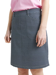Lds Merion skort 50cm - navy check