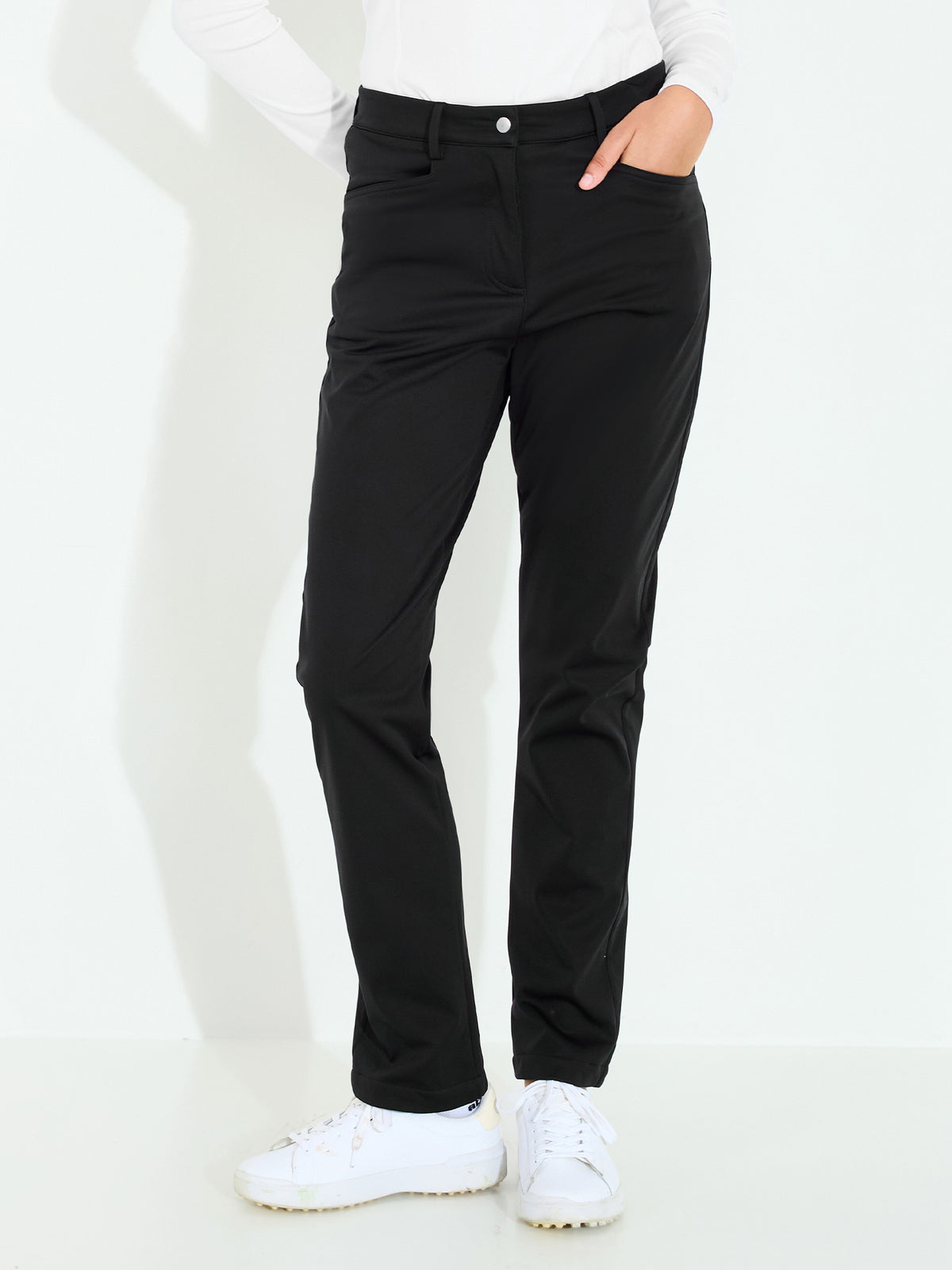 Lds Muirfield softshell trousers - black