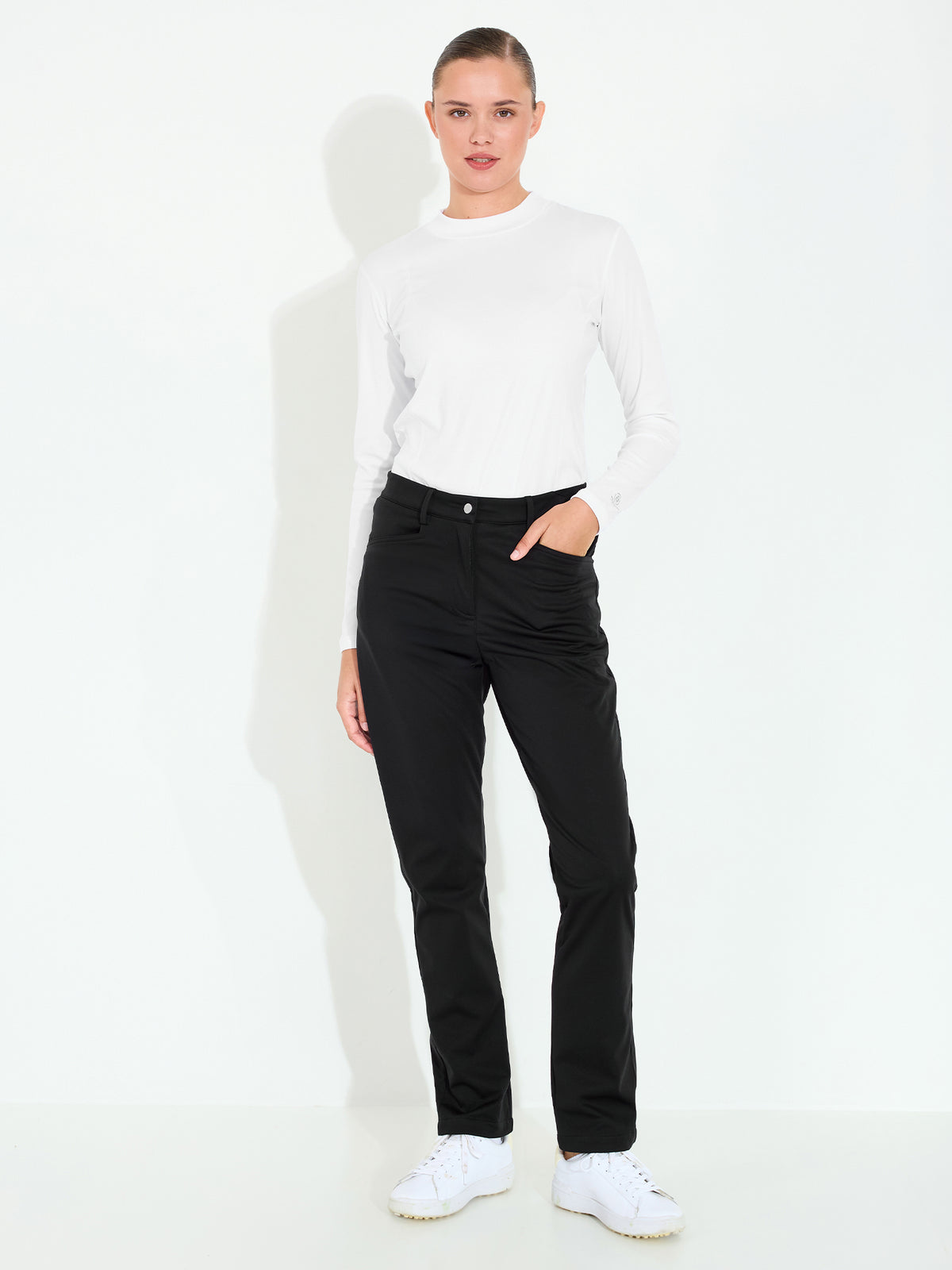 Lds Muirfield softshell trousers - black-4