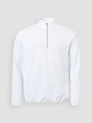 Jr Cradoc halfzip fleece - white