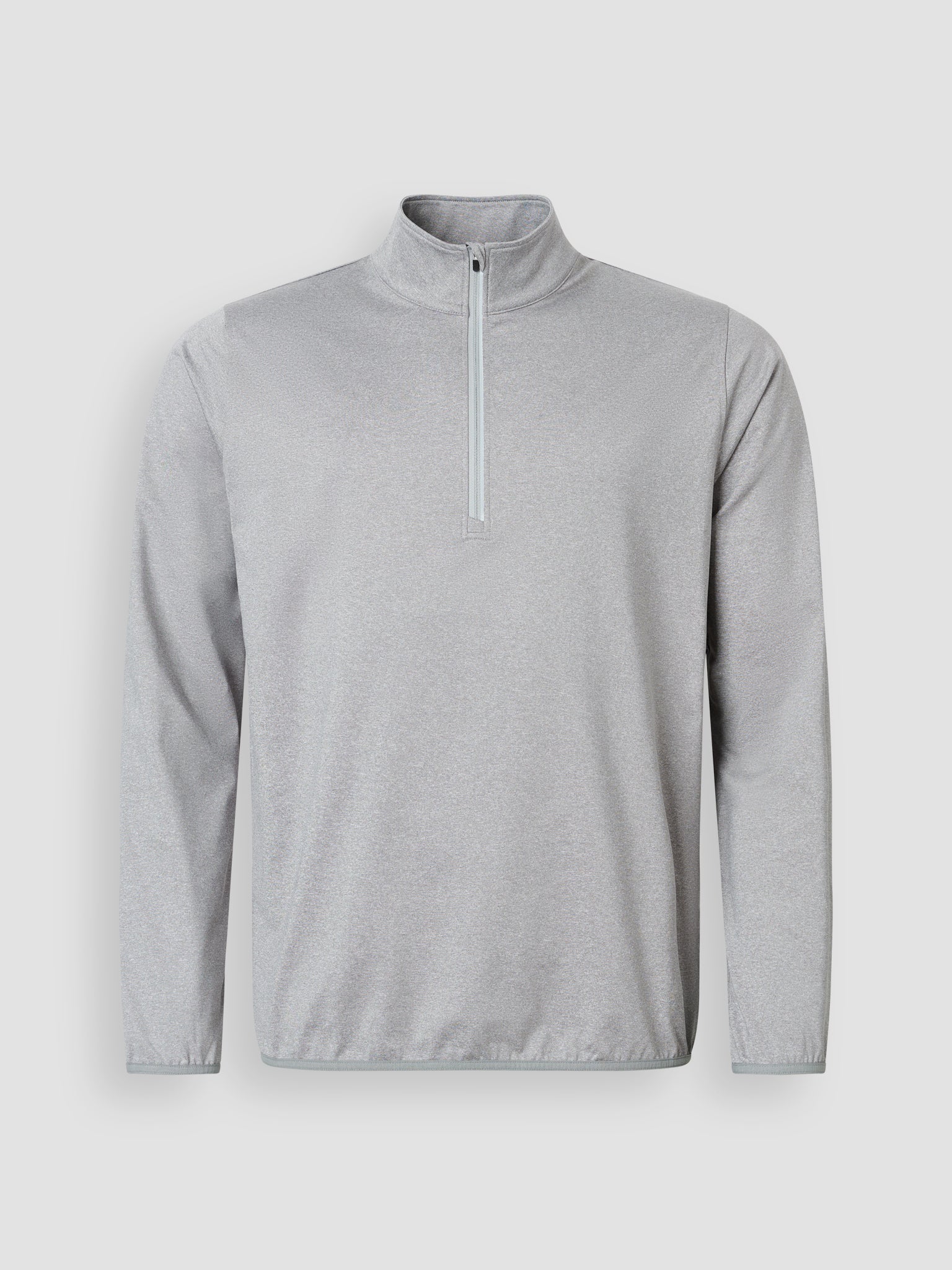 Jr Cradoc halfzip fleece - lt.greymelange